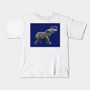 Carousel Animal Elephant Photo Kids T-Shirt